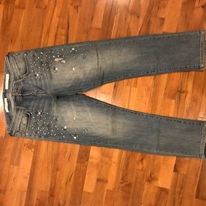 Anthropologie Embellished Jeans